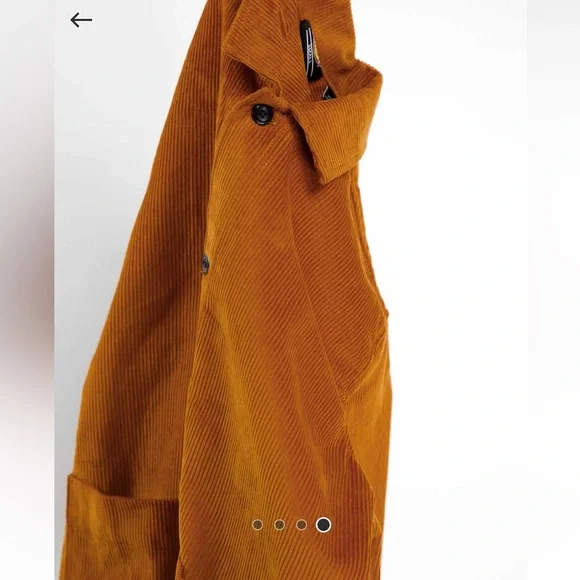 Dickie's Higginson Jacket in Burnt Orange Rust Chorduroy - Picture 4 of 15